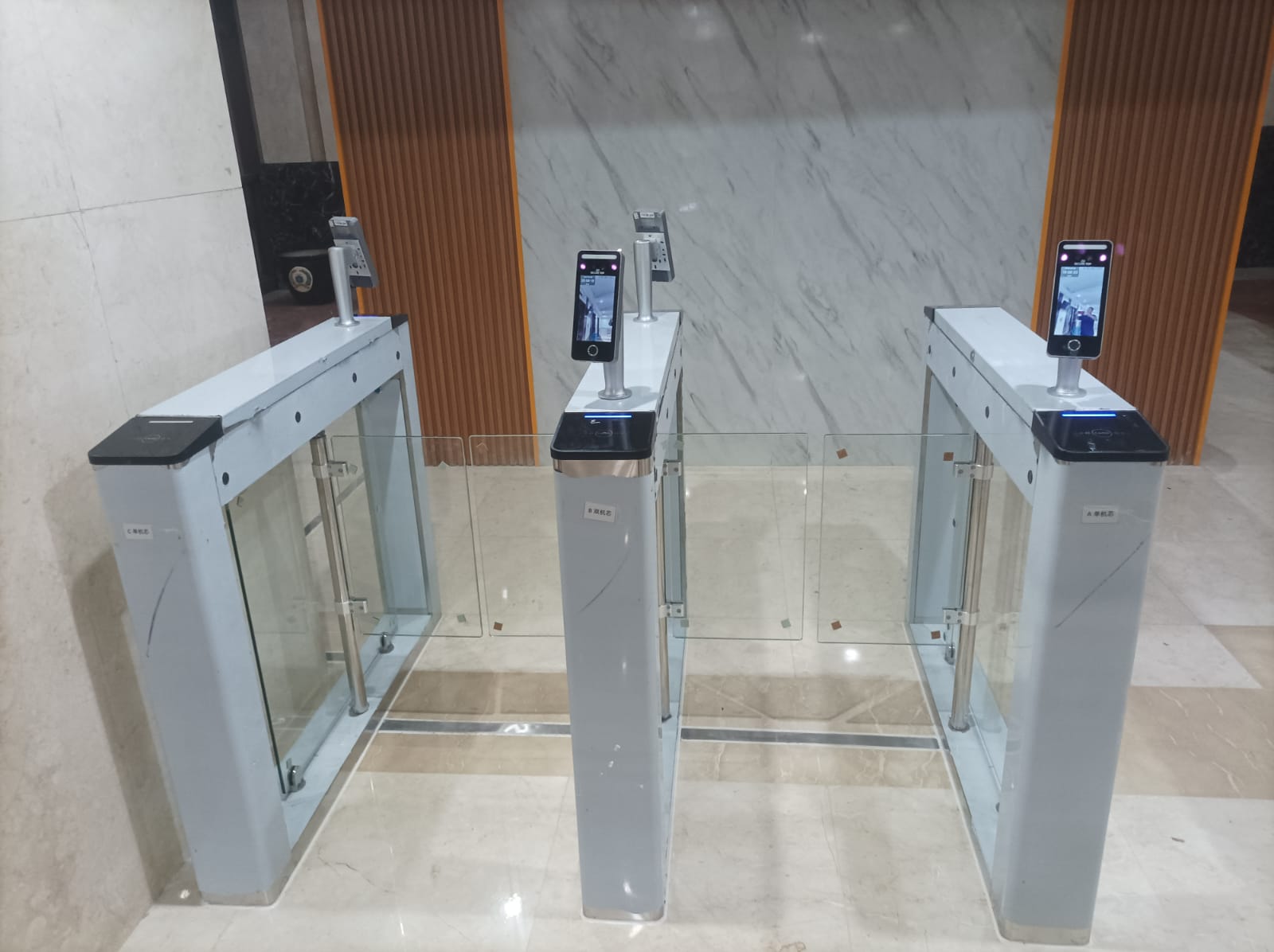 vms, face recognition, swing barrier